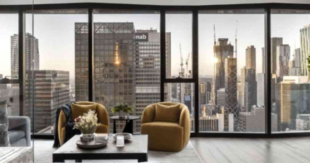 新墨尔本顶层宾馆与城市的最佳观点