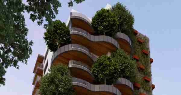垂直森林计划胜过该市公寓覆盖的垂直花园