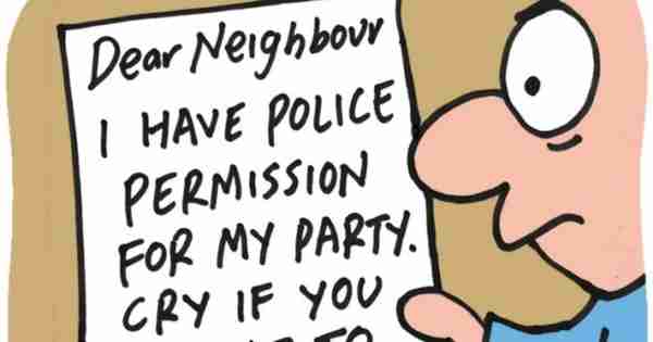 警方能否给予嘈杂派对的许可？