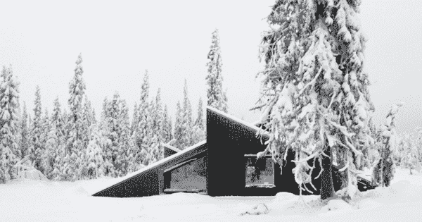 挪威建筑师构建客舱，您可以滑雪